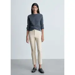 MANGO - Pantalón Skinny Tiro Alto Mujer