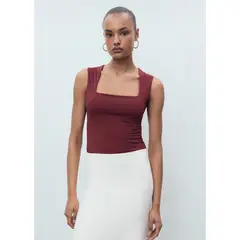 MANGO - Top Sin Mangas Mujer