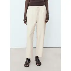 MANGO - Pantalón Fluido Tiro Medio Mujer