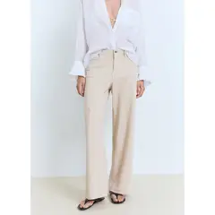 MANGO - Jean Straight Tiro Medio Mujer