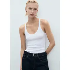 MANGO - Top Sin Mangas Mujer