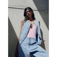 MANGO - Top Sin Mangas Mujer