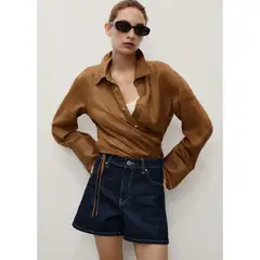 MANGO - Short Tiro Medio Mujer