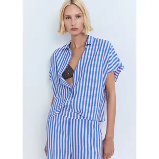 MANGO - Pantalón Recto Tiro Medio Mujer