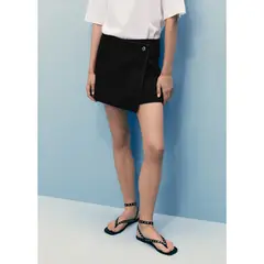 MANGO - Falda Short Tiro Medio Mujer