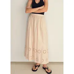 MANGO - Falda Larga Mujer