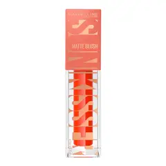 MAYBELLINE - Rubor Líquido Sunkisser Matte Blush Tono 35 Spritzy Orange 4.7 ml