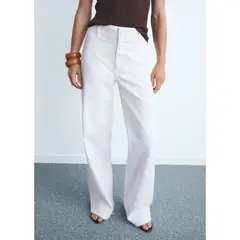 MANGO - Jean Culotte Tiro Alto Mujer