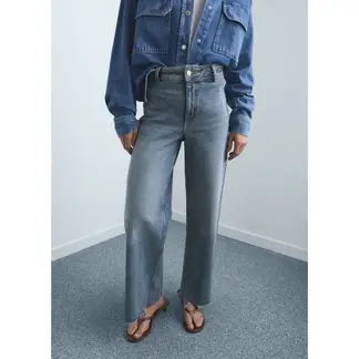 MANGO - Jean Culotte Tiro Alto Mujer