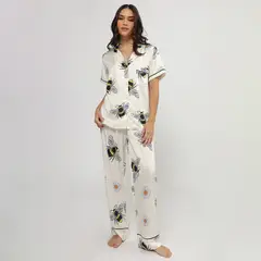 SIMONE - Pijama Silky Abejas
