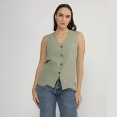 UNIVERSITY CLUB - Chaleco Casual Mujer