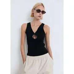 MANGO - Top Sin Mangas Mujer