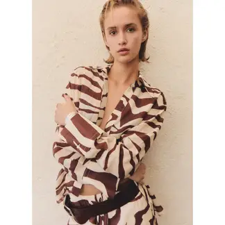 MANGO - Blusa Casual Mujer