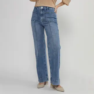 APOLOGY - Pantalón Straight Tiro Alto Mujer x Viviana Rivas Plata