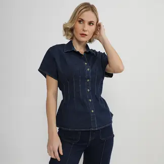 APOLOGY - Blusa Manga Corta Mujer x Viviana Rivas Plata