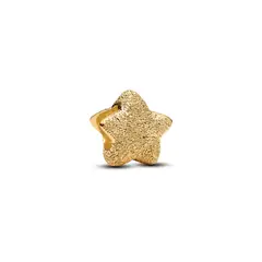 PANDORA - Mini Charm Estrella Con Textura Dorado