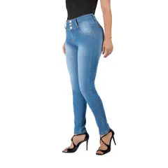 VRP BY VIVIANA RIVAS PLATA - Jean Skinny Tiro Alto Mujer
