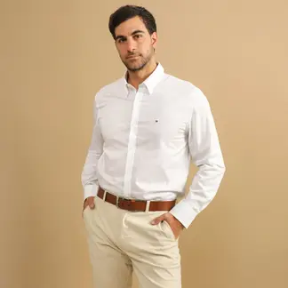 TOMMY HILFIGER - Camisa Algodón Casual Hombre