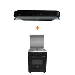 SOLE - Combo cocina de pie bahamas 4h 60cm glp+sole campana gaia 60cm