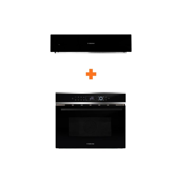 Combo horno multif sole s-collection 4 en 1+módulo dish warmer 3 en 1