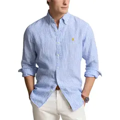POLO RALPH LAUREN - Camisa 100% Lino Casual