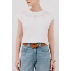 CORTEFIEL - Polo Sin Mangas 100% Algodón Mujer