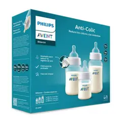 PHILIPS AVENT - Set Anticolic Triple Pack Transparente Avent