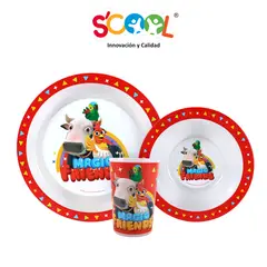 SCOOL - Set Vajilla Pp 3pz Granja Zenon