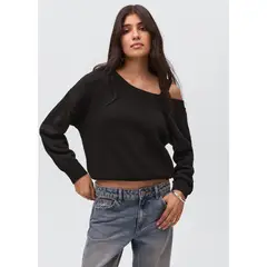 MANGO TEEN - Chompa Asimétrica Mujer