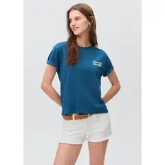 MANGO TEEN - Polo Manga Corta 100% Algodón Mujer