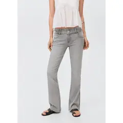 MANGO TEEN - Jean Flare Tiro Bajo Mujer