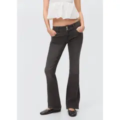 MANGO TEEN - Jean Flare Tiro Bajo Mujer
