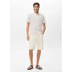 MANGO - Short 100% Algodón Relaxed Fit Hombre Man