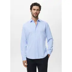MANGO - Camisa 100% Algodón Regular Fit Man