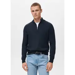 MANGO - Chompa 100% Lana Regular Fit Hombre Man