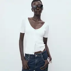 MANGO - Polo Jersey Mujer