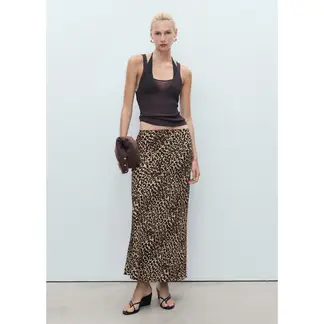 MANGO - Falda Midi Mujer