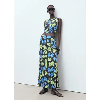 MANGO - Falda Larga Mujer