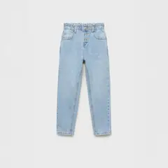 MANGO KIDS - Jean Paperbag Niña Algodón