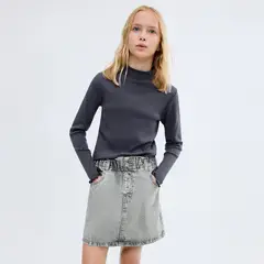 MANGO KIDS - Falda Paperbag Niña Algodón