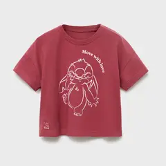 MANGO KIDS - Polo Niña Manga Corta Algodón Lilo Y Stitch