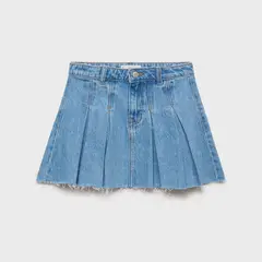 MANGO KIDS - Falda Pliegues Niña Algodón