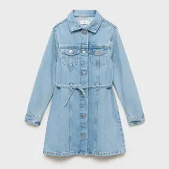 MANGO KIDS - Vestido Jean Niña Algodón