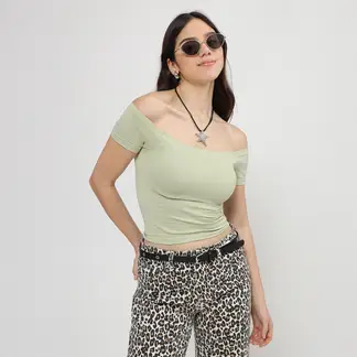 SYBILLA - Polo Off Shoulder Mujer