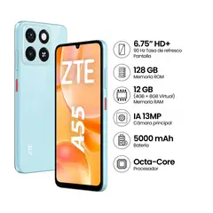 ZTE - Smartphone A55 4gb+128gb Azul