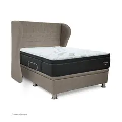 DRIMER - Dormitorio Practibox Futurepedic 2 Plazas Bretanna Beige