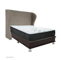 DRIMER - Dormitorio Oporto Futurepedic 2 Plazas Bretanna Beige