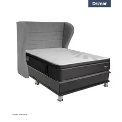 DRIMER - Dormitorio Cantabria Cromopedic 2 Plz Bretanna Gris Plata