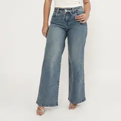 MOSSIMO - Jean Straight Tiro Medio Mujer