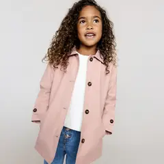 MANGO KIDS - Trench Bebé Niña Algodón